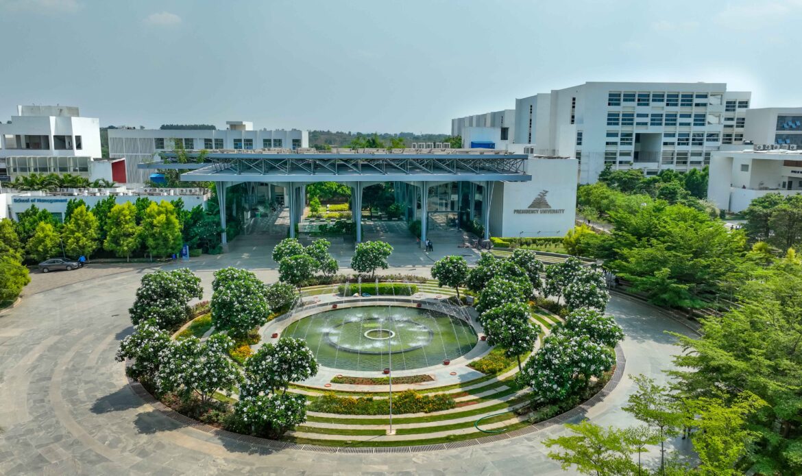 Presidency University Bangalore campus infrastructure, offering premier BTech and Law courses.